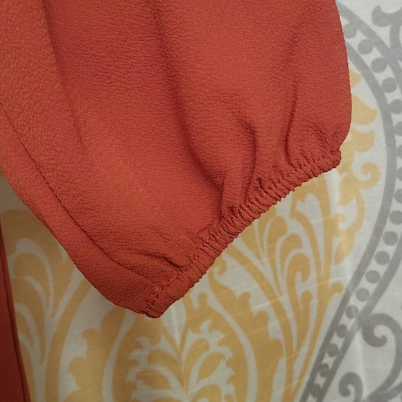 Jon & Anna Burnt Orange Blouse, Small - Picture 5 of 7